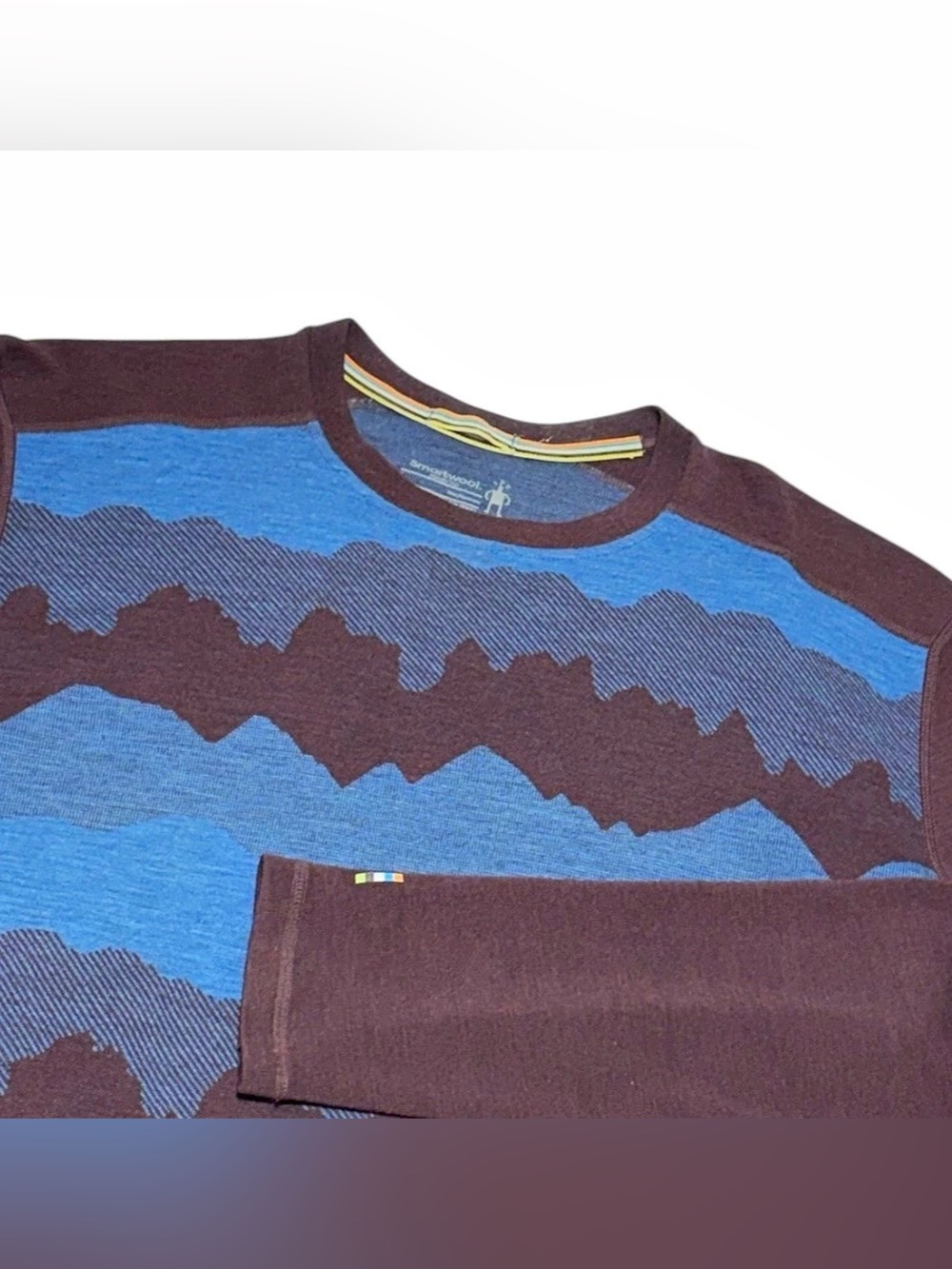 Smartwool Merino 250 Merino Pattern Crew Top Wool Thermal Men’s Size Large Shirt